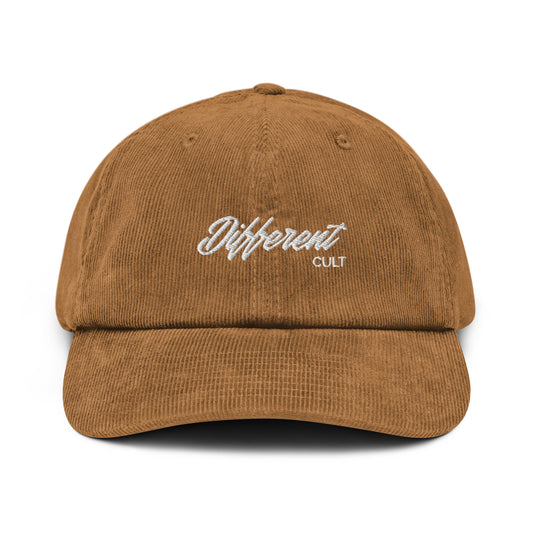 Different Cult Embroidered Corduroy hat